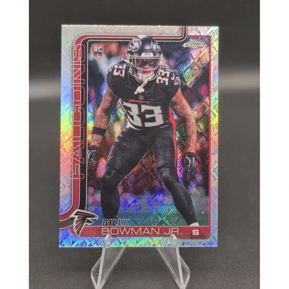 2025 Topps Chrome Billy Bowman Jr. #344 Rookie Topps Logo Refractor (RC) Falcons
